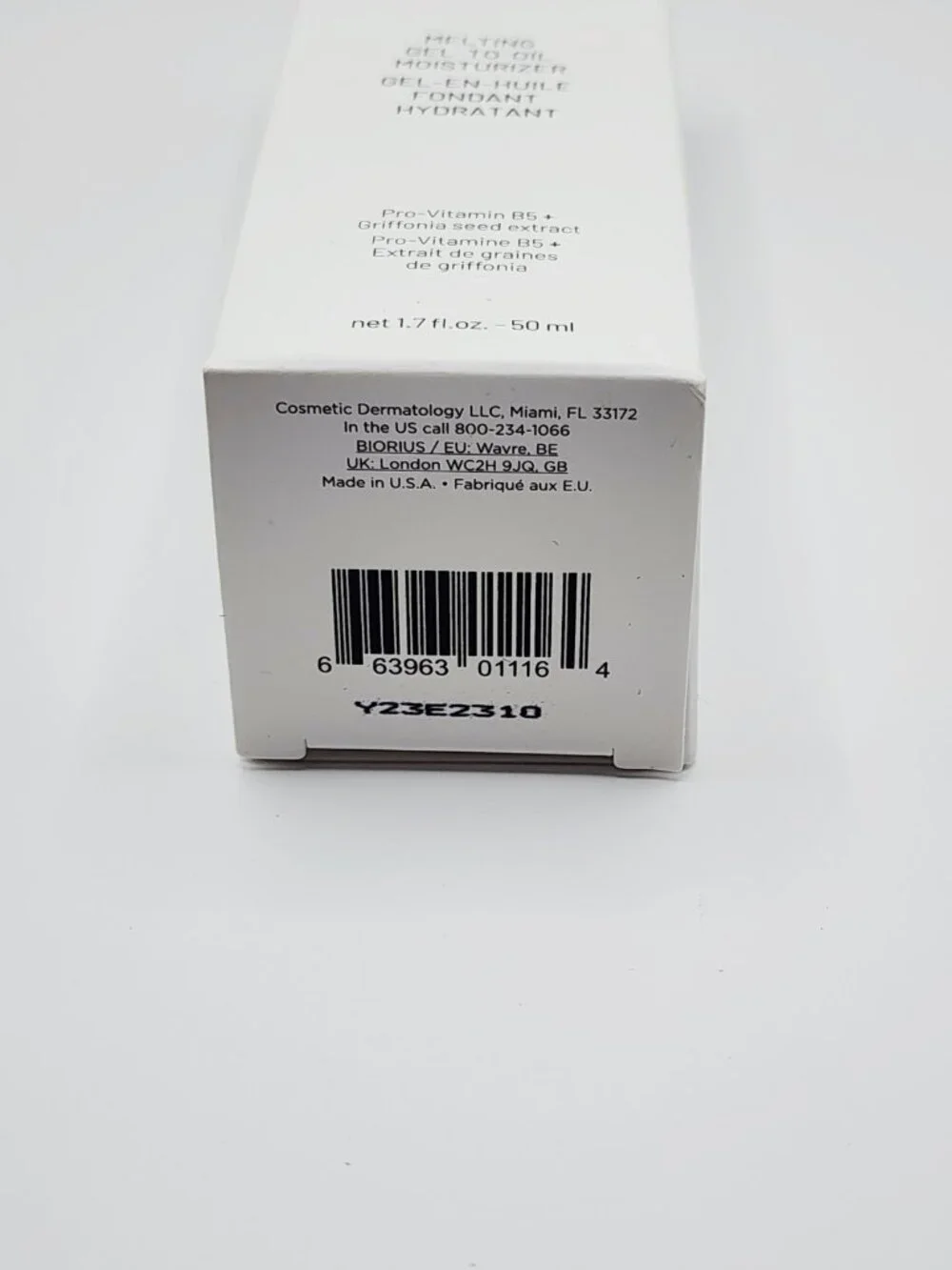 Dr Brandt Dr B Lab Melting Gel To Oil Moisturizer Face Cream Pro-Vit B5 1.7 oz